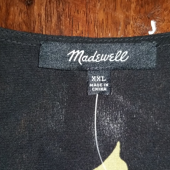 Madewell Silk Wrap Top in Gallery Floral XXL - Picture 6 of 8